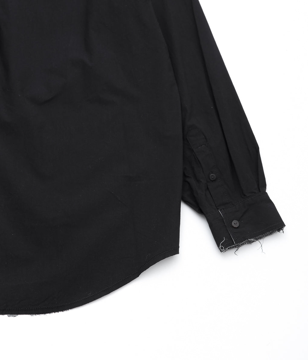 BLACKBIRD ''CUT OFF COLLAR SHIRT'' (BLACK)