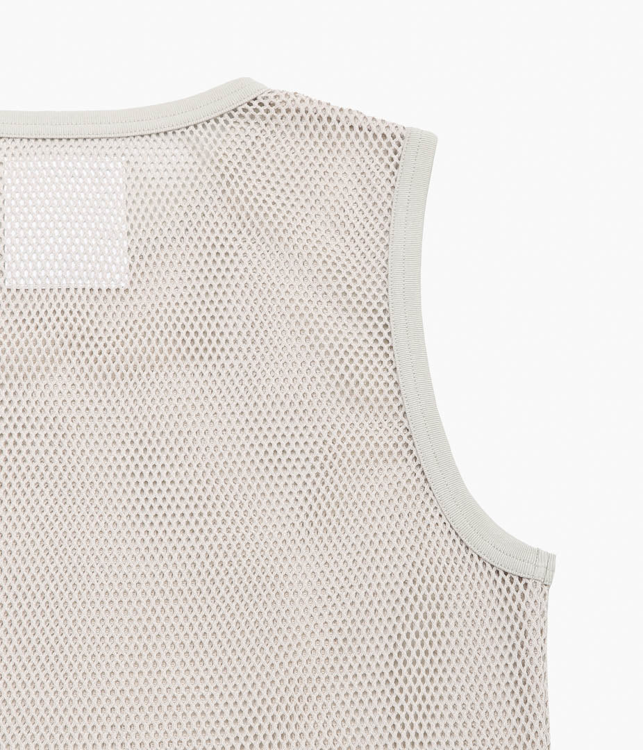 トップス BLACKBIRD Mesh Tank Top Beige 1 kakinoha BLACKBIRD ''TANKTOP'' (BEIGE) – THE STORE BY MAIDENS