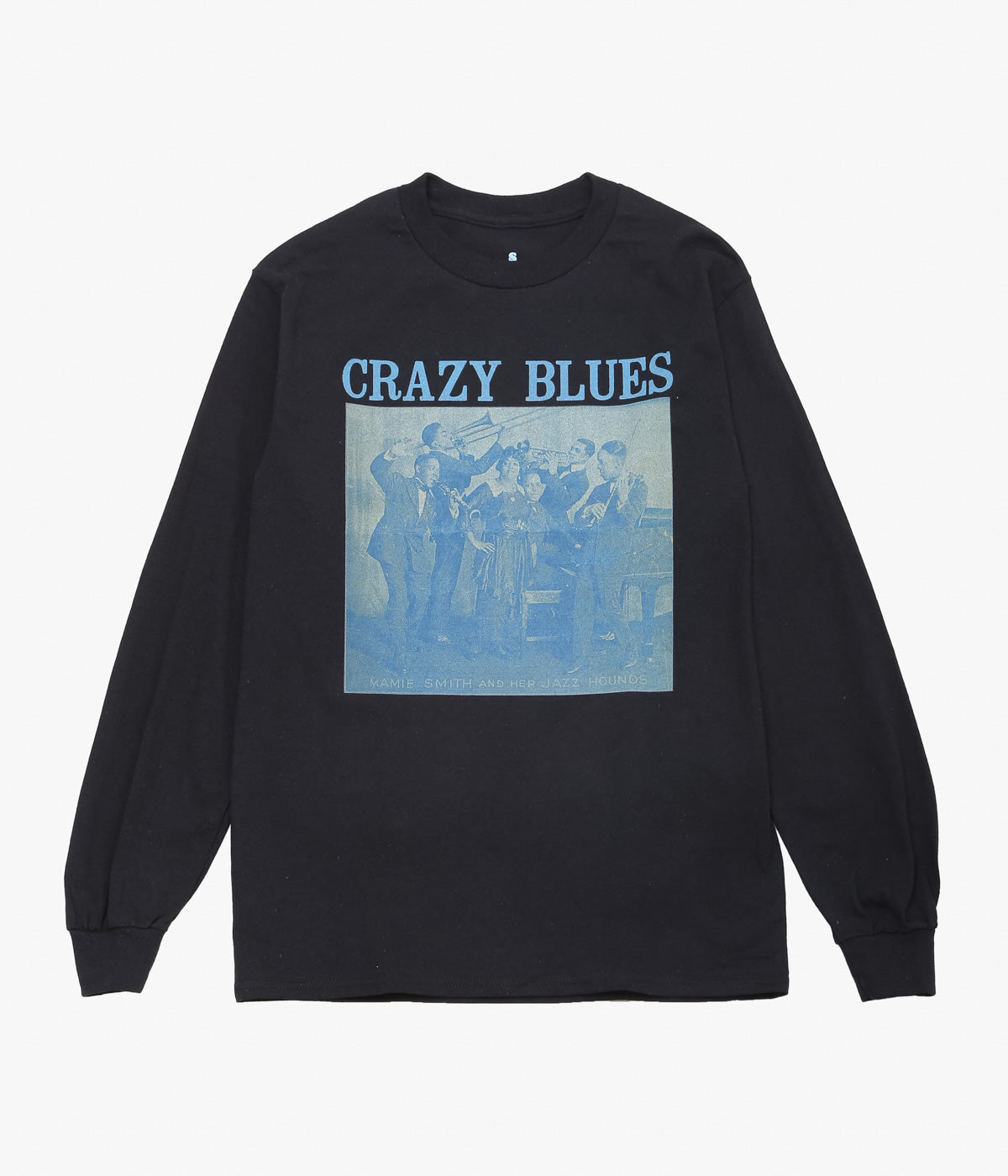 BLUESCENTRIC ''CRAZY BLUES L/S TEE HEAVY'' (BLACK)