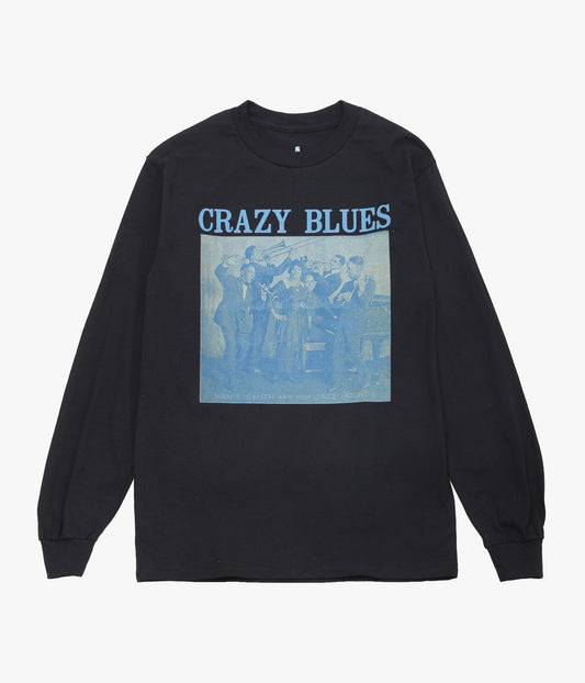 BLUESCENTRIC ''CRAZY BLUES L/S TEE HEAVY'' (BLACK)