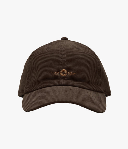 BLUESCENTRIC ''FLYING VINYL CORDUROYCAP'' (BROWN)
