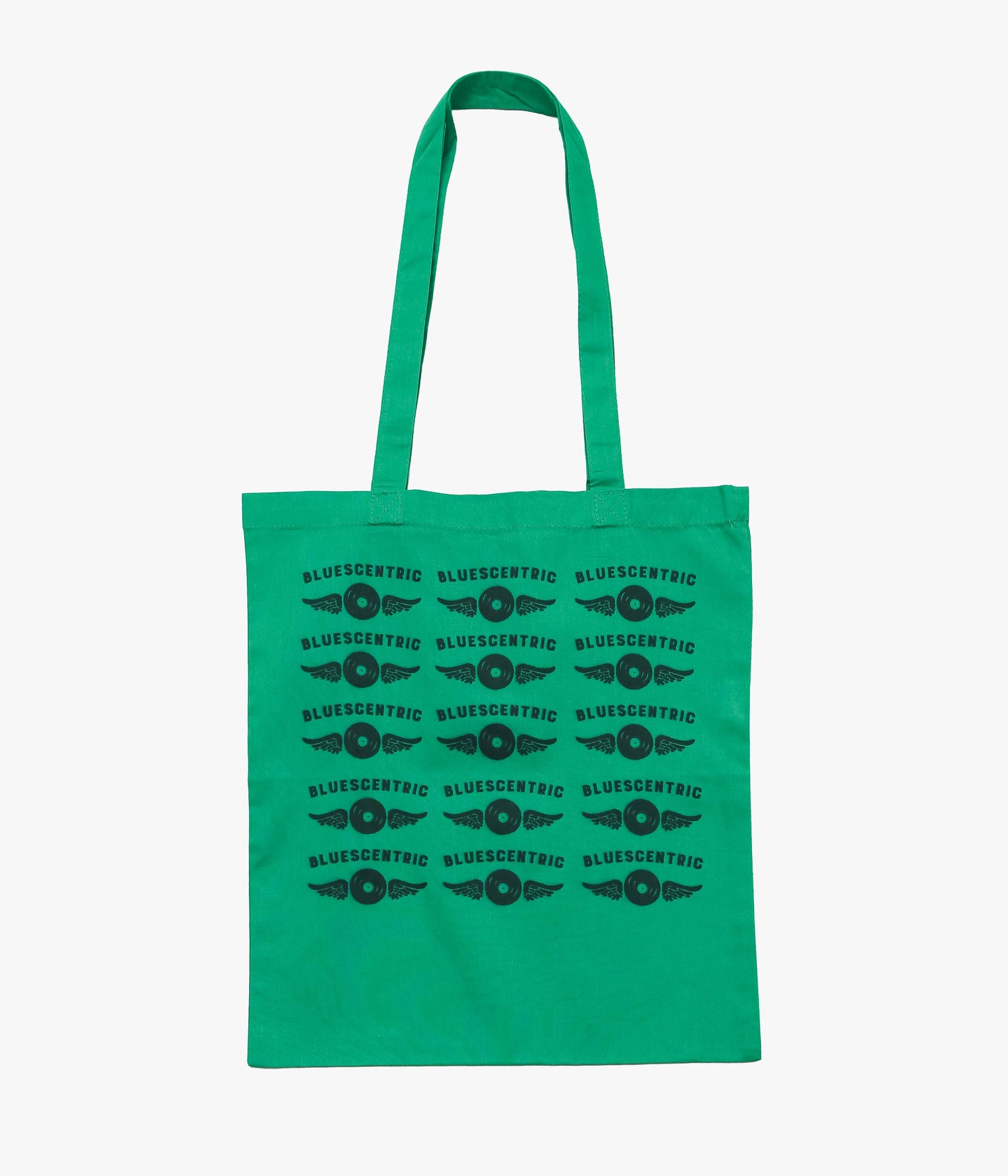 BLUESCENTRIC ''FLYING VINYL RECORD TOTE'' (GREEN)