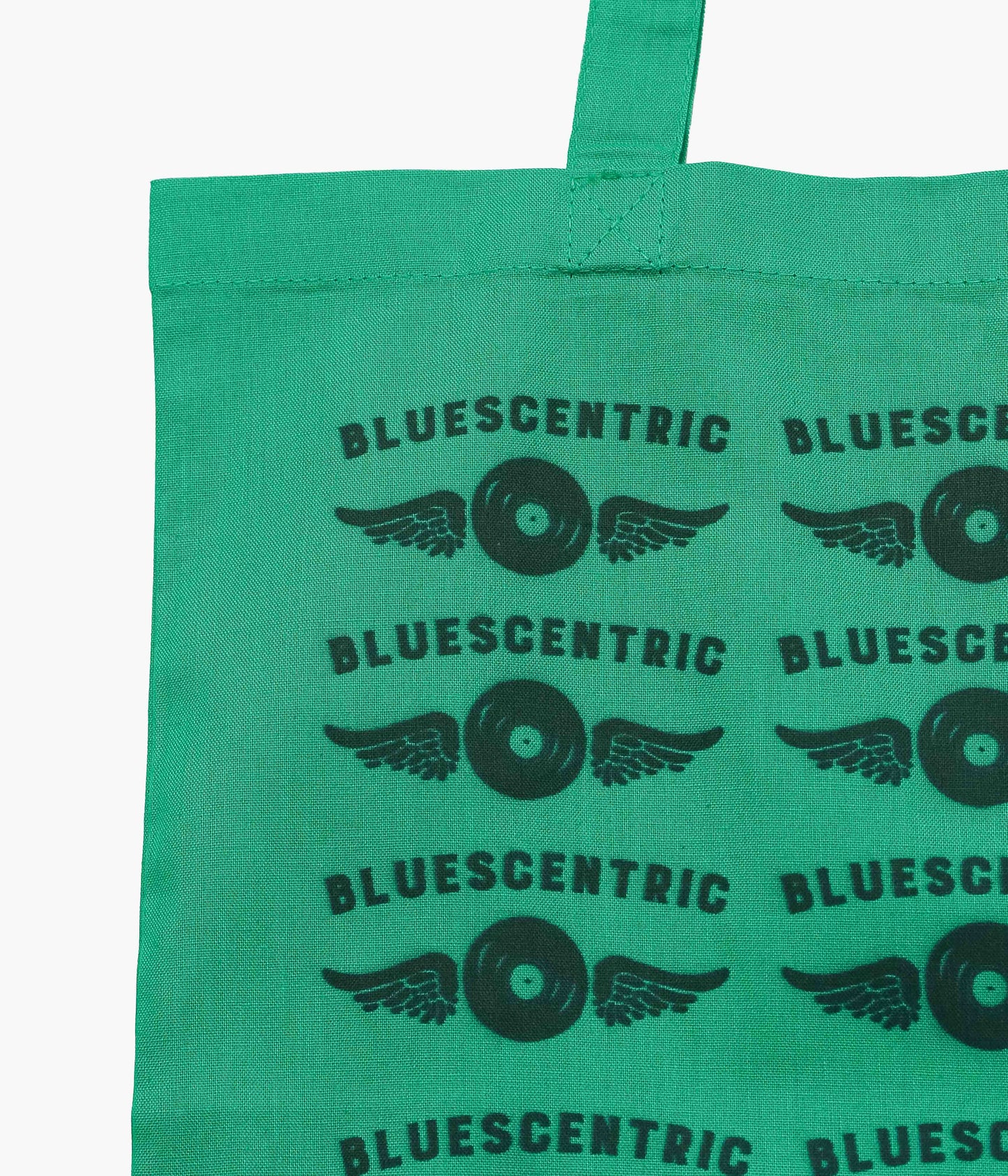 BLUESCENTRIC ''FLYING VINYL RECORD TOTE'' (GREEN)