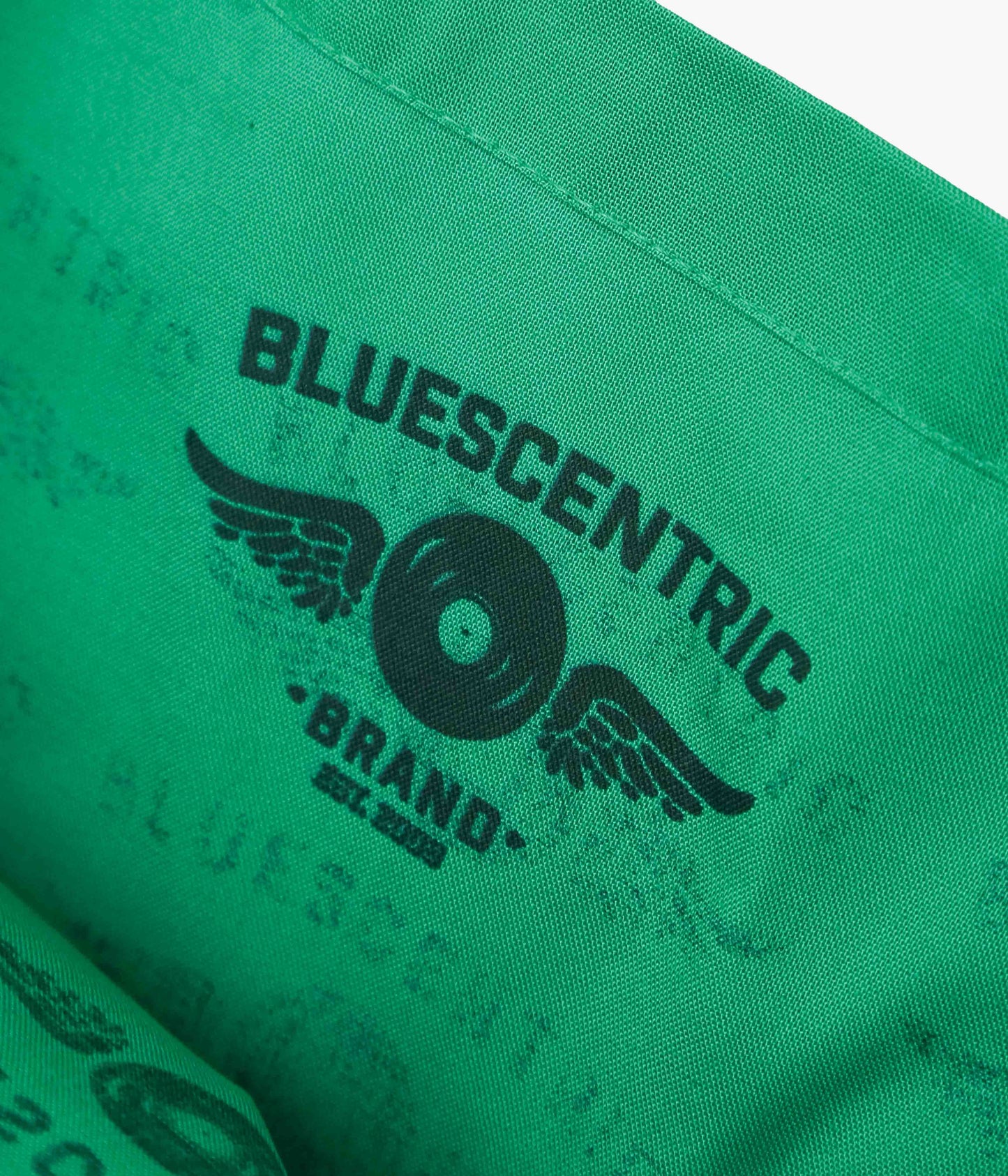 BLUESCENTRIC ''FLYING VINYL RECORD TOTE'' (GREEN)