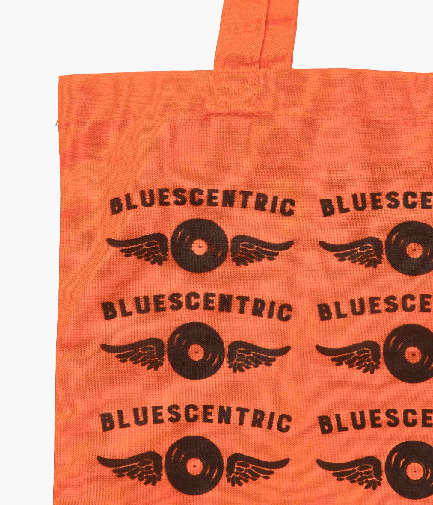BLUESCENTRIC ''FLYING VINYL RECORD TOTE'' (ORANGE)
