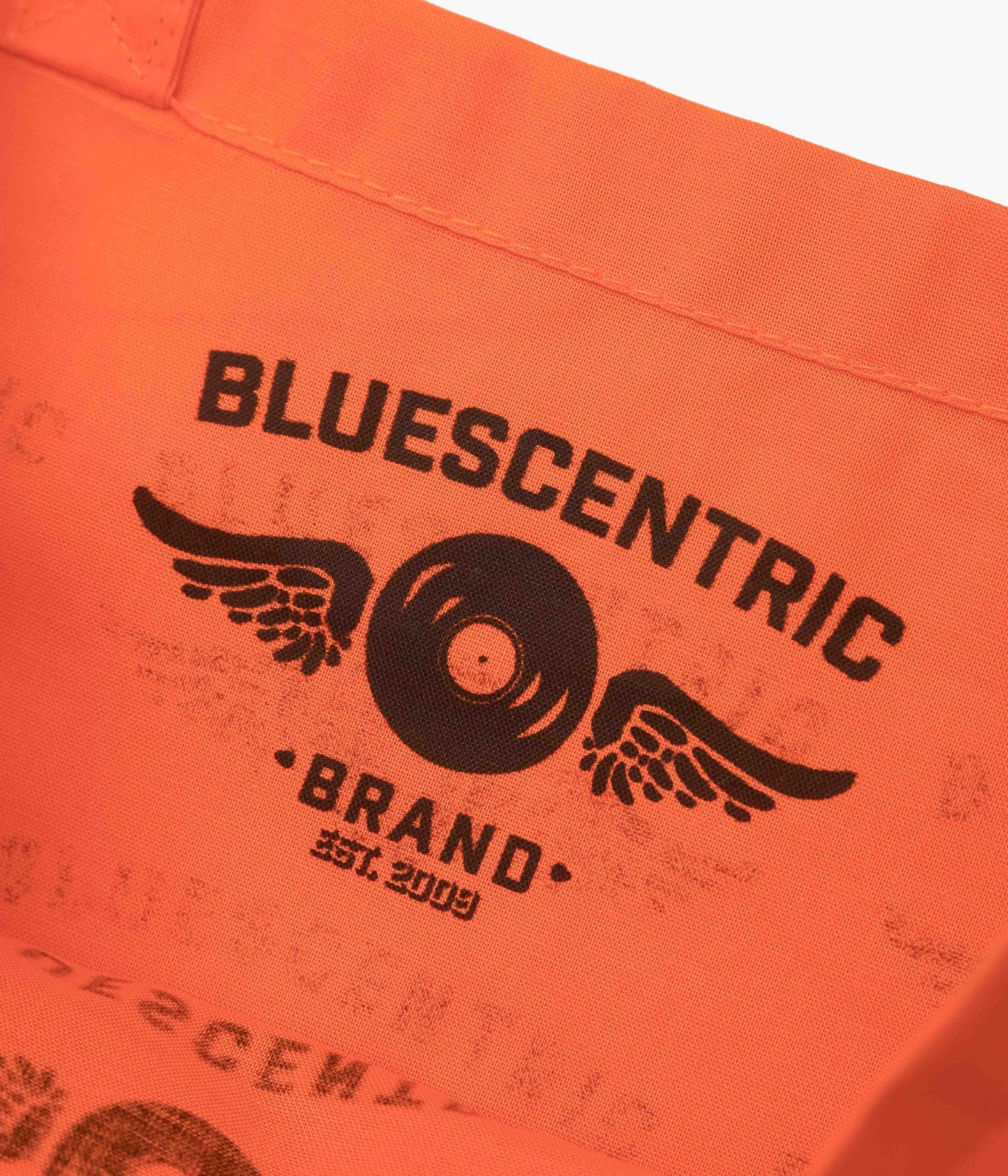 BLUESCENTRIC ''FLYING VINYL RECORD TOTE'' (ORANGE)