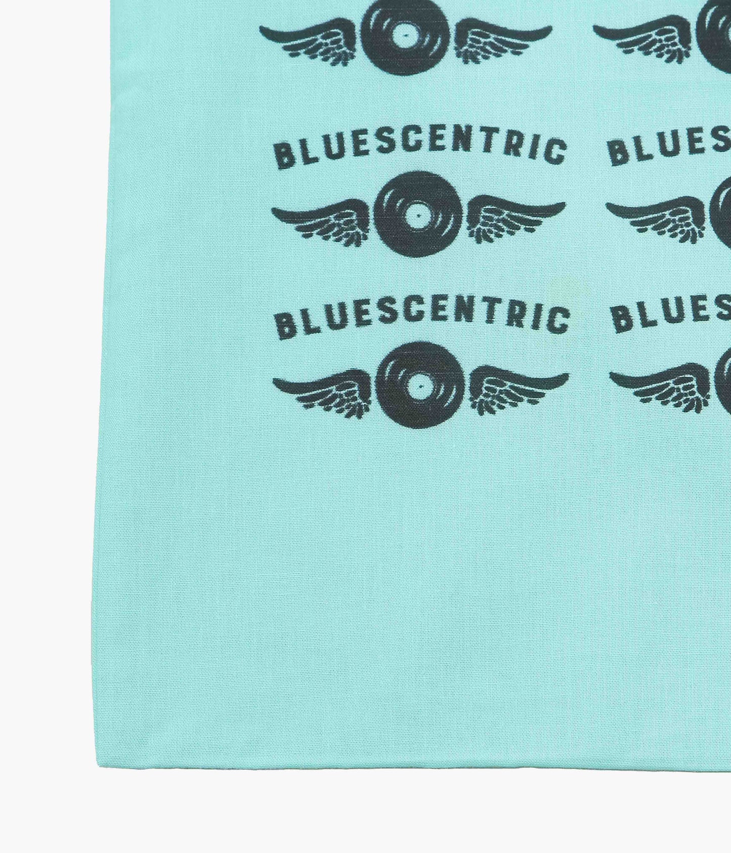 BLUESCENTRIC ''FLYING VINYL RECORD TOTE'' (TURQUOISE)
