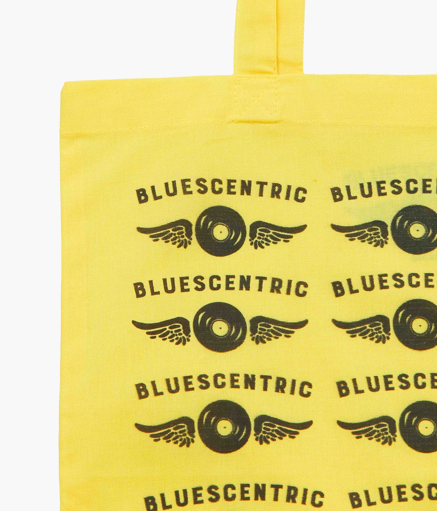 BLUESCENTRIC ''FLYING VINYL RECORD TOTE'' (YELLOW)