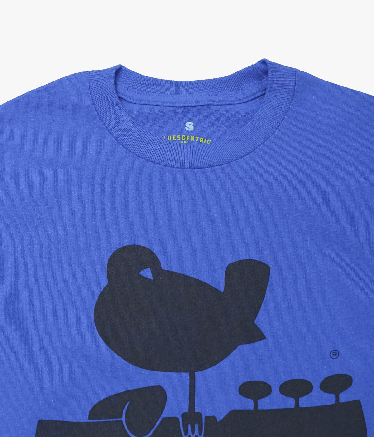 BLUESCENTRIC ''WOODSTOCK BLACK BIRD & GUITAR L/S HEAVY'' (ROYAL)