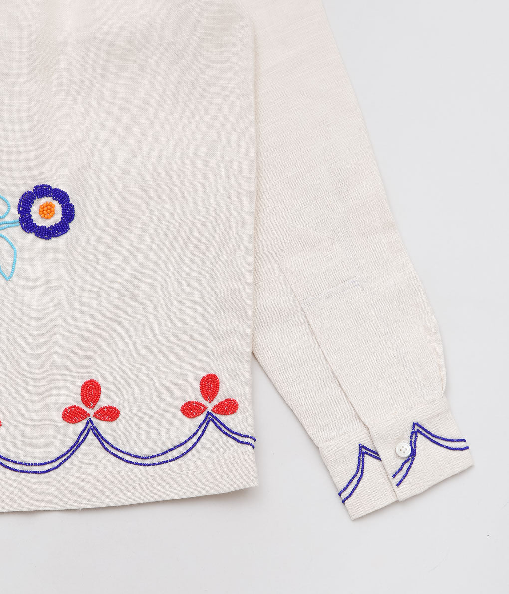 BODE ''BEADED GARDEN PARTY SHIRT'' (ECRU MULTI) – THE STORE BY MAIDENS