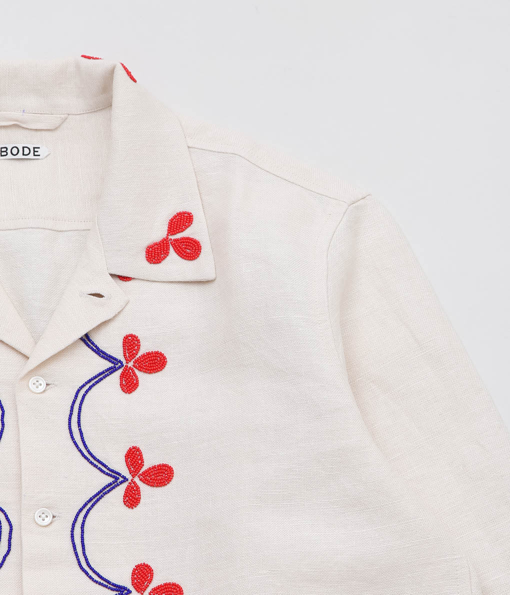 BODE ''BEADED GARDEN PARTY SHIRT'' (ECRU MULTI) – THE STORE BY MAIDENS