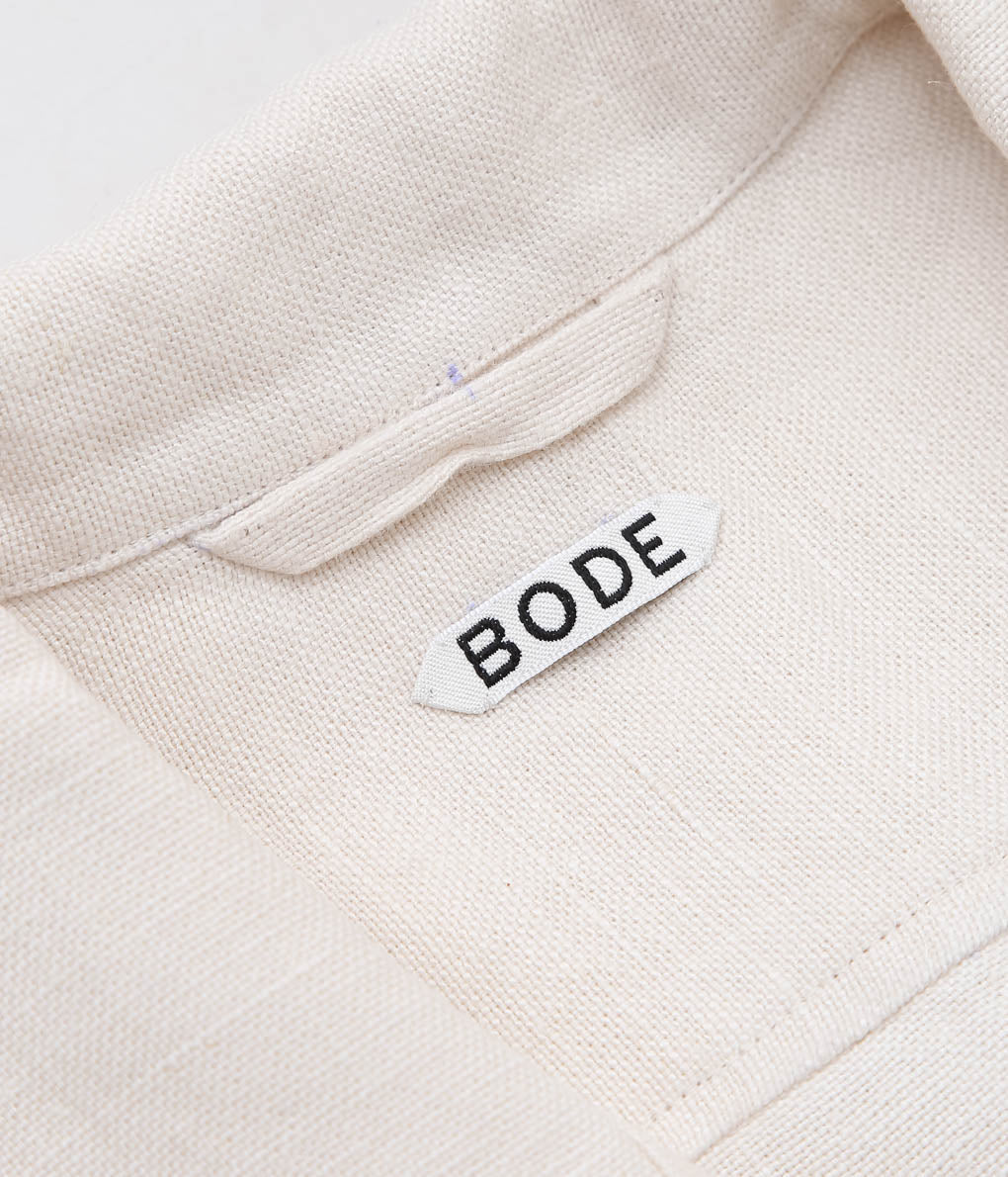 BODE ''BEADED GARDEN PARTY SHIRT'' (ECRU MULTI)