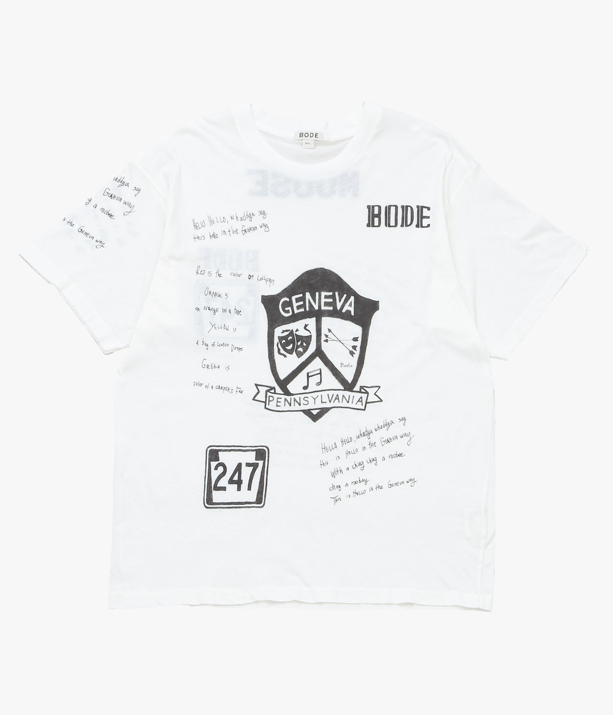 BODE "CAMP CREST TEE" (크림)