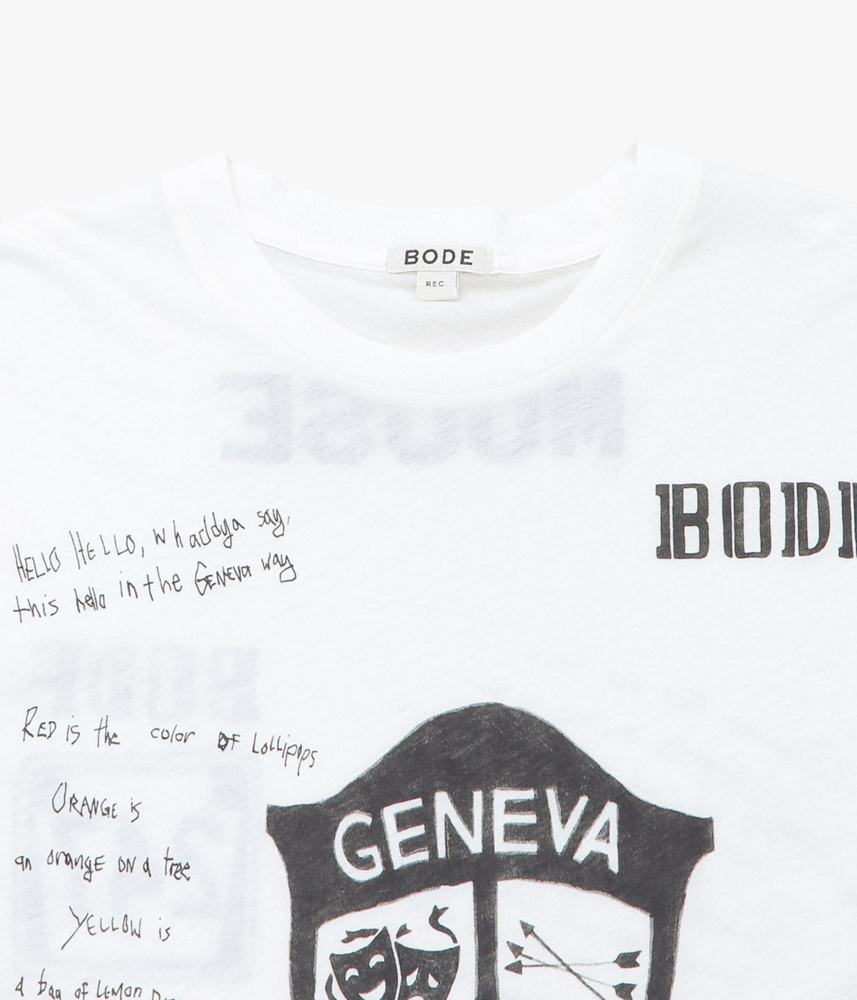 BODE "CAMP CREST TEE" (크림)