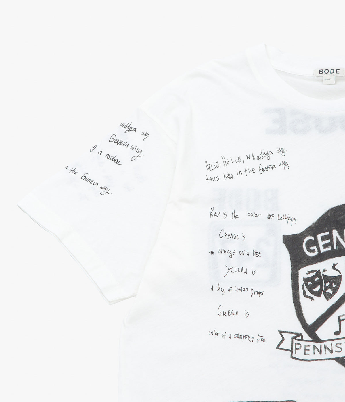 BODE "CAMP CREST TEE" (크림)
