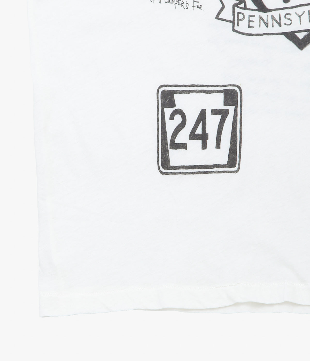 BODE "CAMP CREST TEE" (크림)