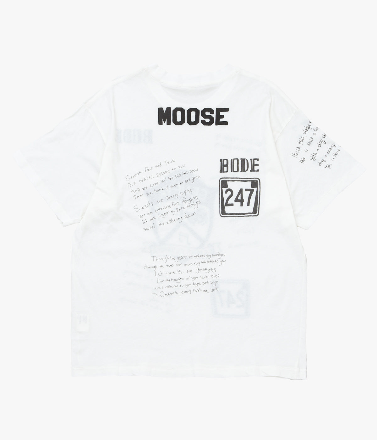 BODE "CAMP CREST TEE" (크림)