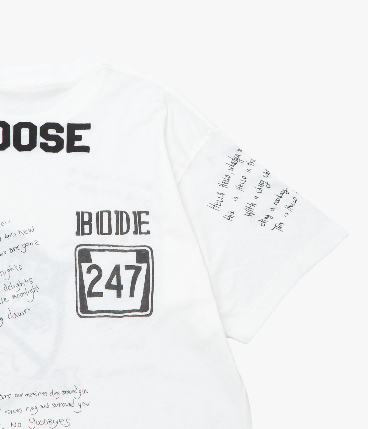 BODE "CAMP CREST TEE" (크림)