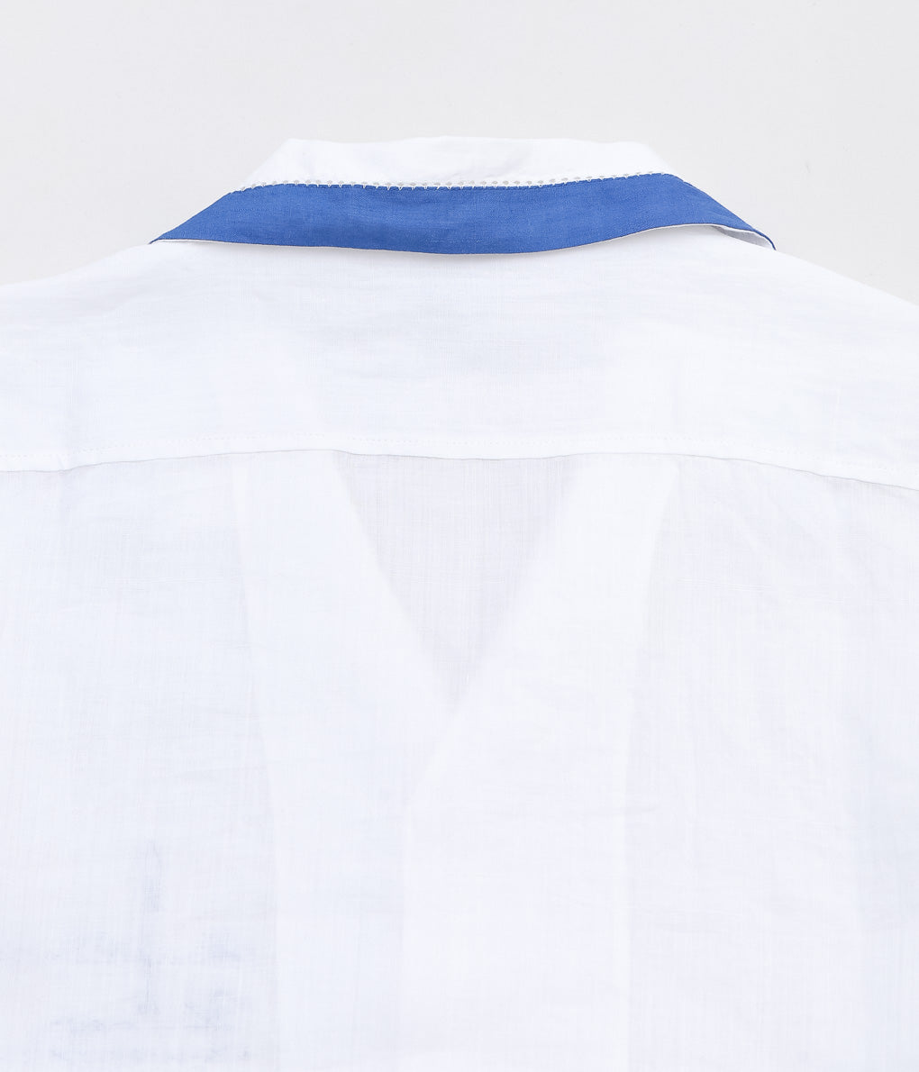 BODE ''CLUB CHAMPION LONG SLEEVE SHIRT'' (WHITE BLUE)