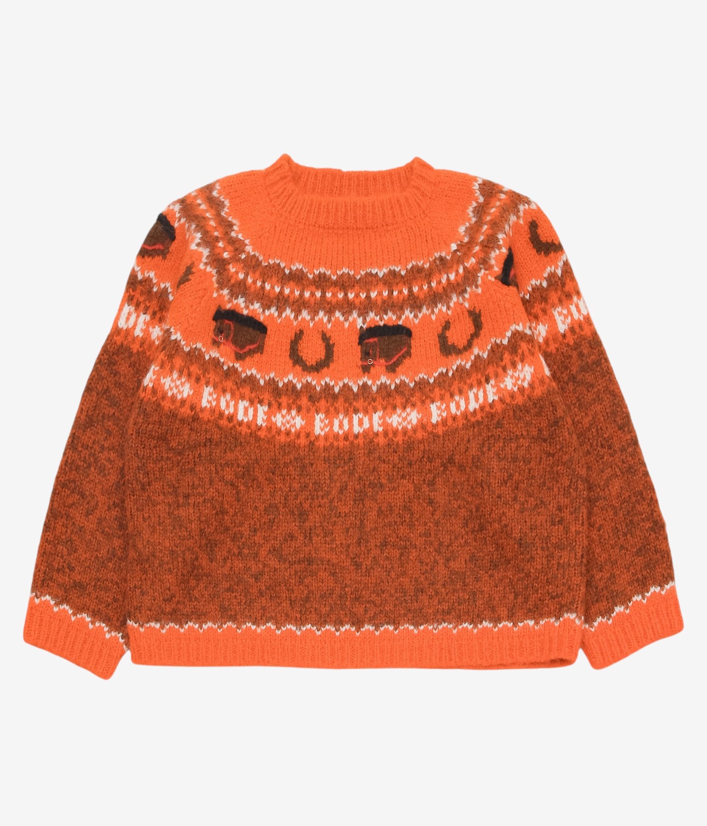 BODE "CORRAL SWEATER" (ORANGE MULTI)