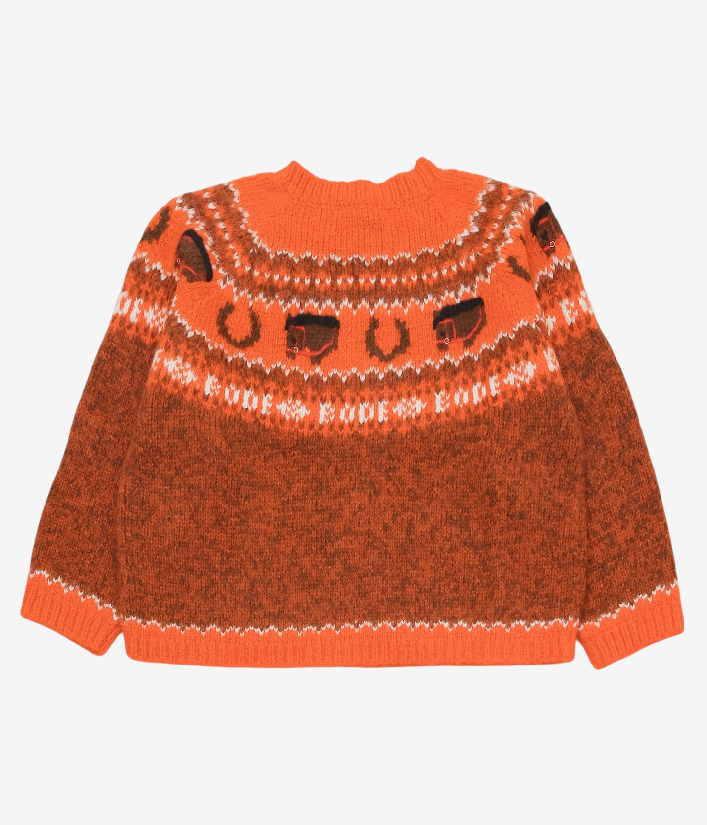 BODE "CORRAL SWEATER" (ORANGE MULTI)