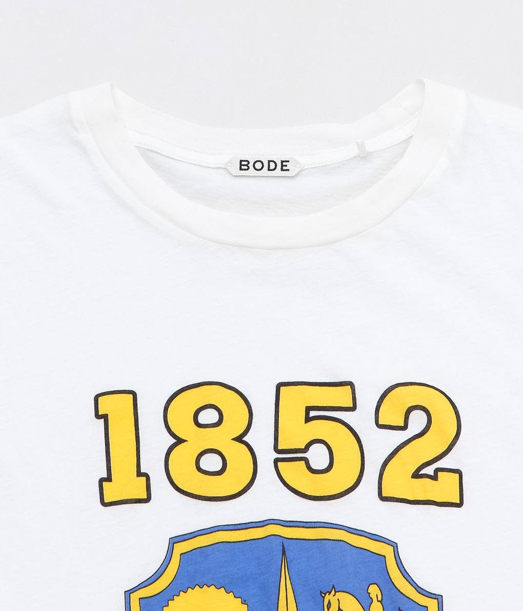 BODE ''CREST BOXY TEE'' (CREAM)