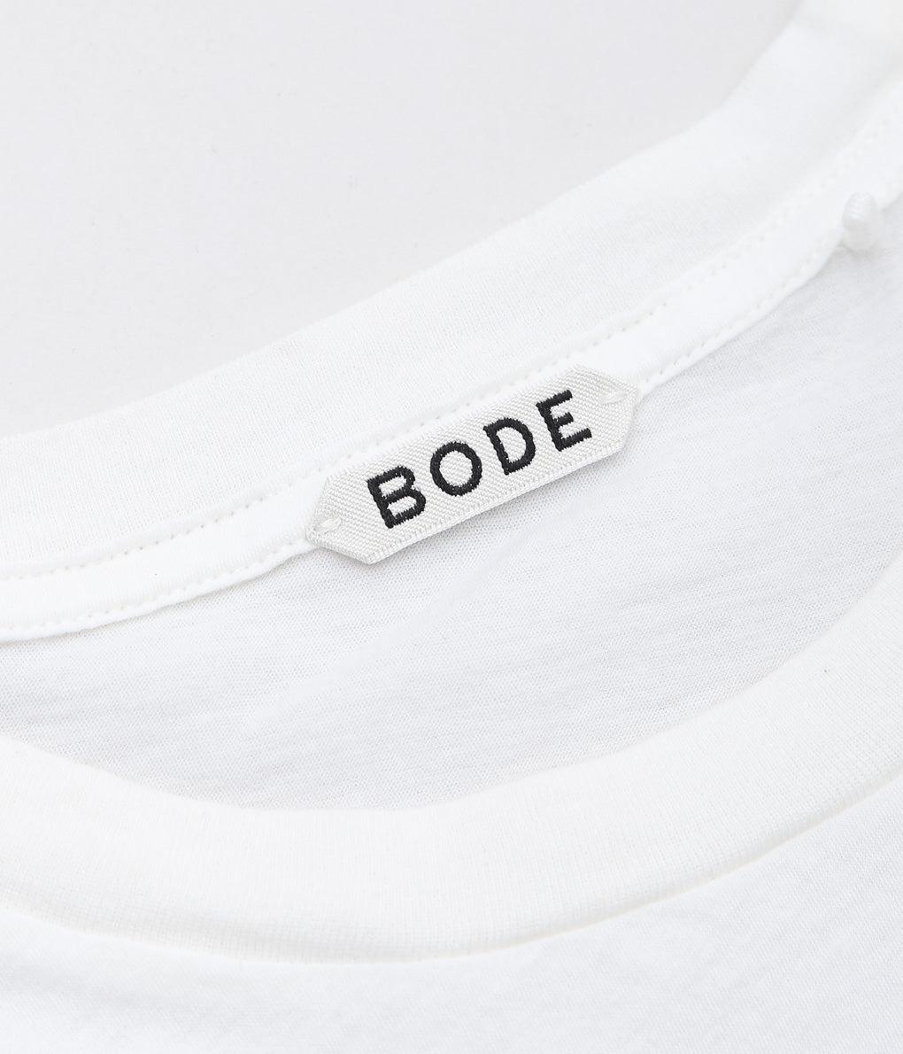 BODE ''CREST BOXY TEE'' (CREAM)