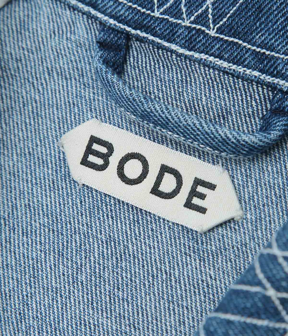 BODE "EMBROIDERED DENIM JACKET" (INDIGO)