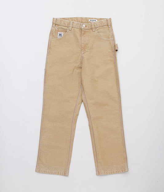 BODE ''EMBROIDERED KNOLLY BROOK TROUSERS'' (BROWN)