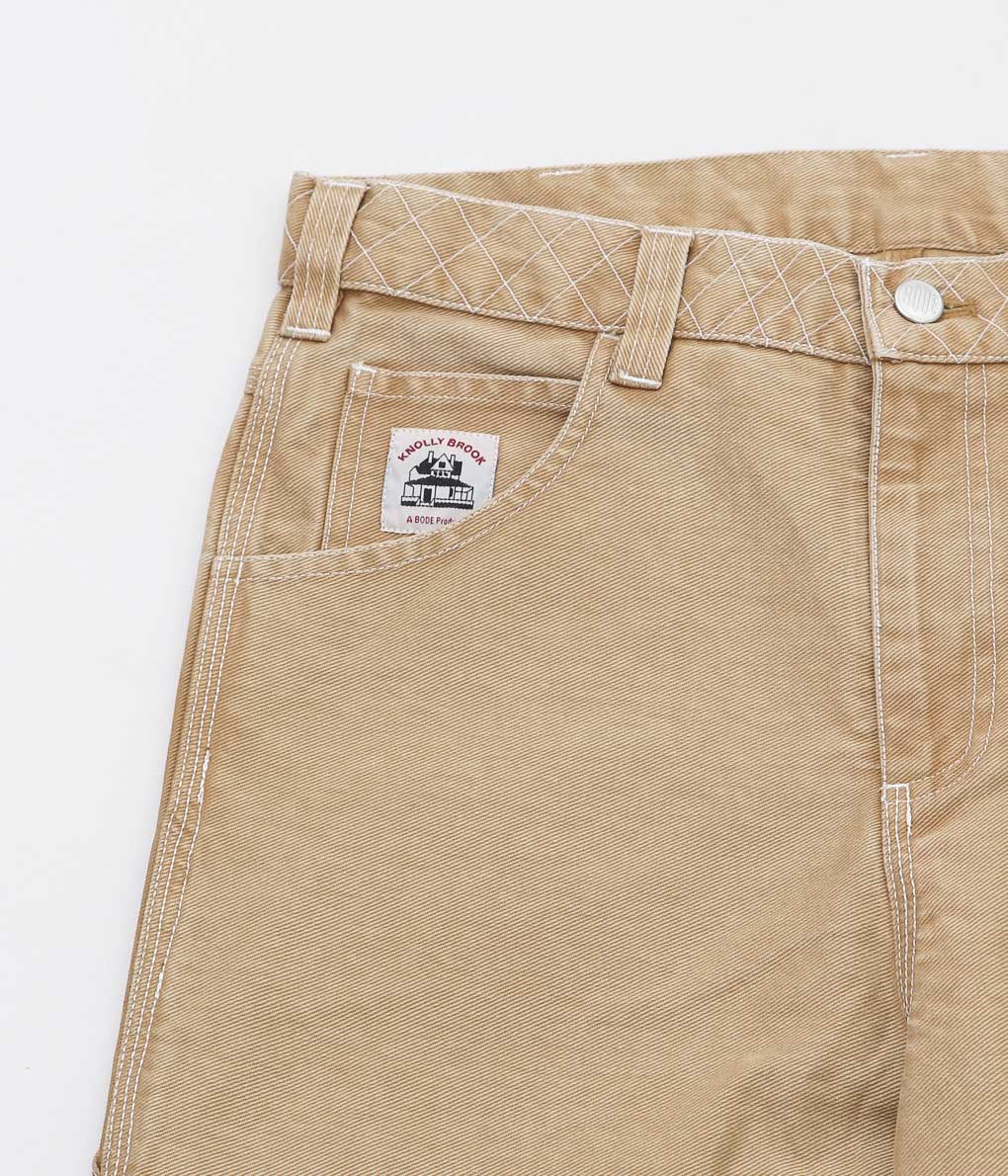 BODE ''EMBROIDERED KNOLLY BROOK TROUSERS'' (BROWN)