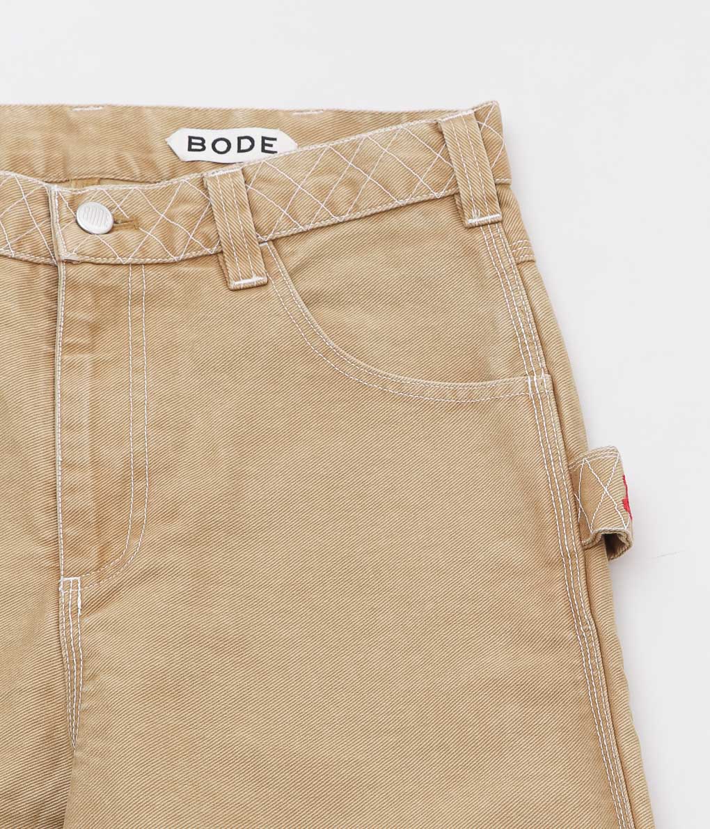 BODE ''EMBROIDERED KNOLLY BROOK TROUSERS'' (BROWN)