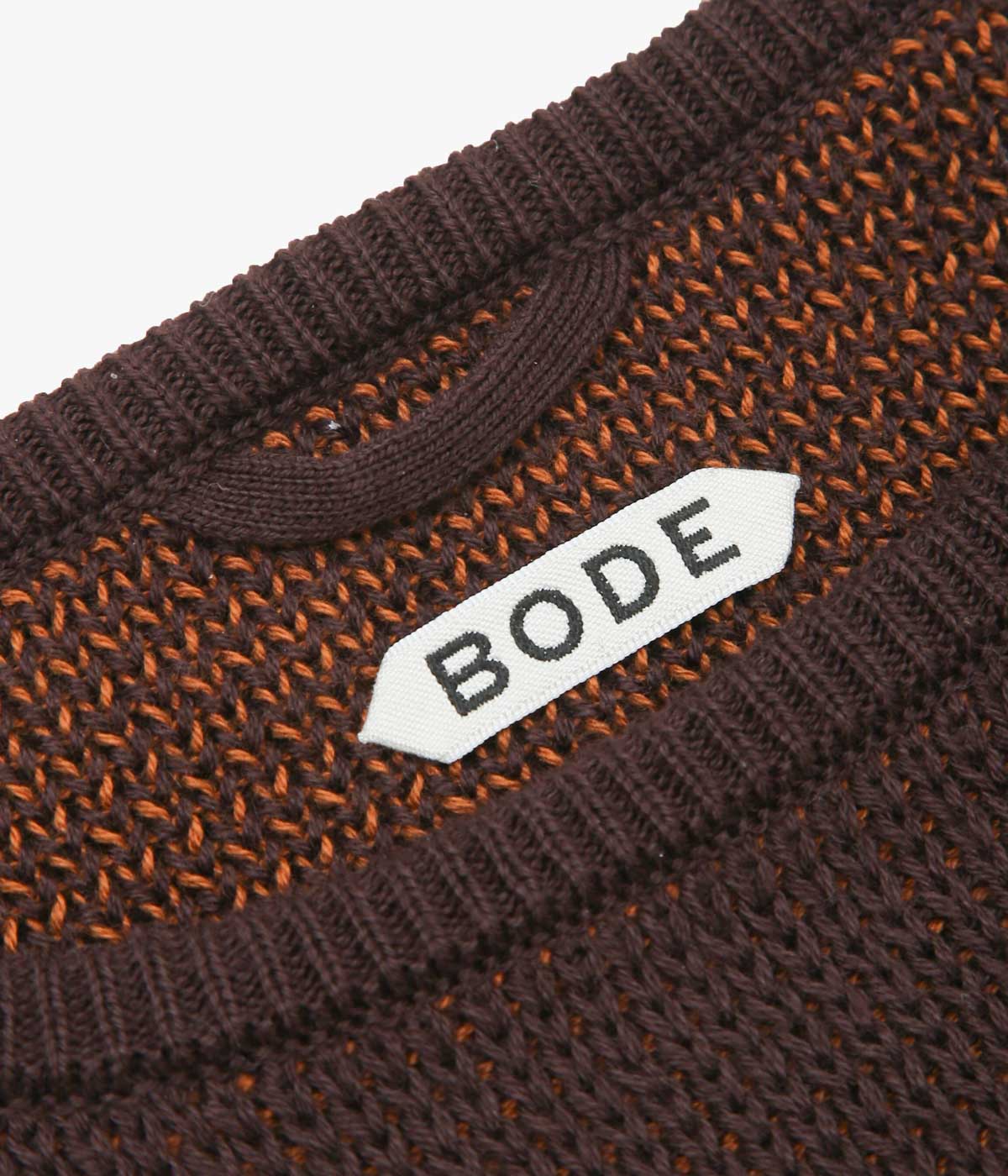 BODE "FISH SCHOOL SWEATER" (BROWN MULTI)