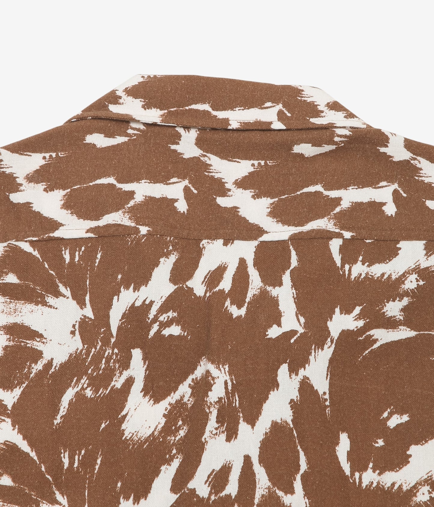 BODE "FLANNEL COW PRINT LONG SLEEVE SHIRT" (BROWN CREAM)