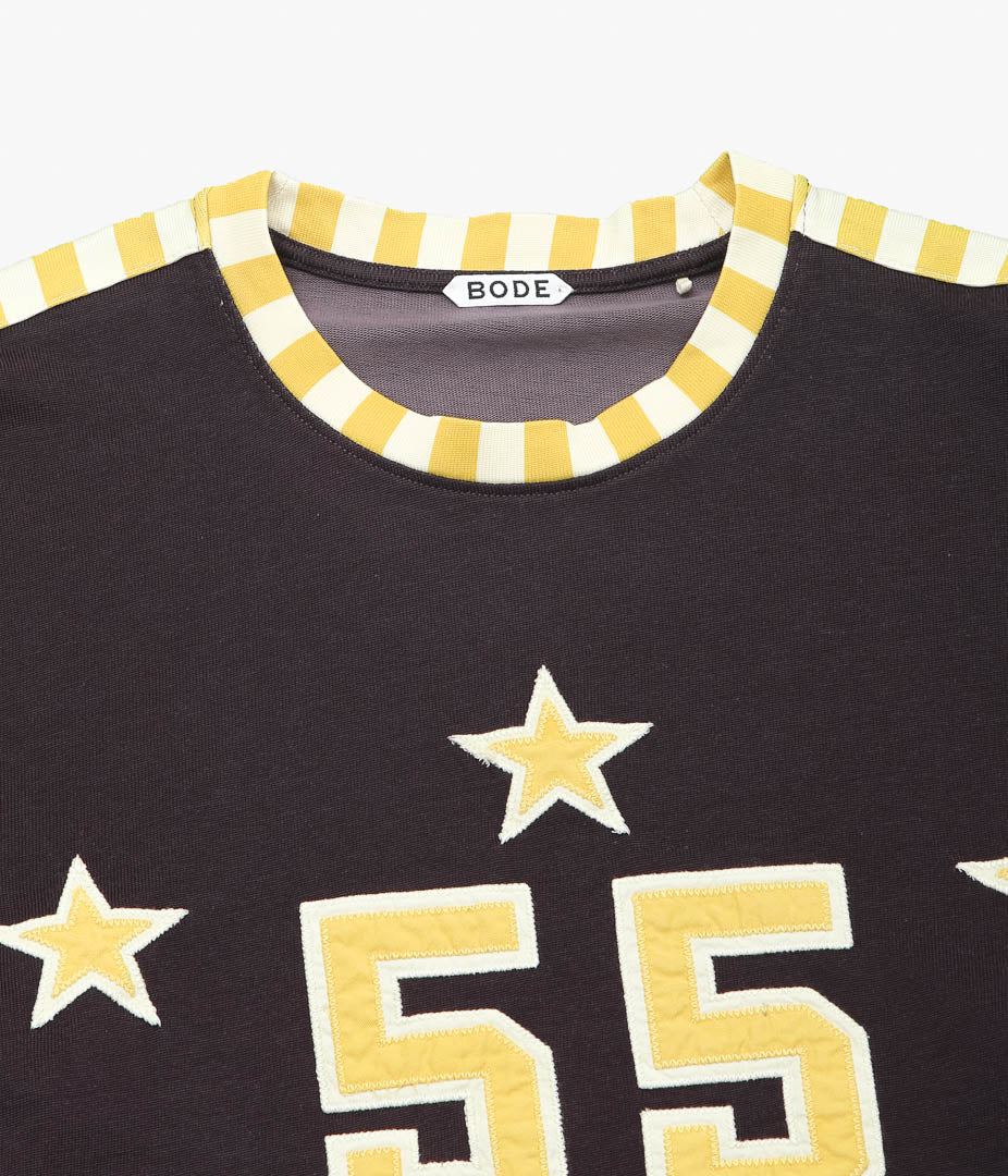 【関税込み】Bode ブラウン Medalist アップリケ 長袖Tシャツ Medalist Appliqué Long Sleeve Tee – BODE