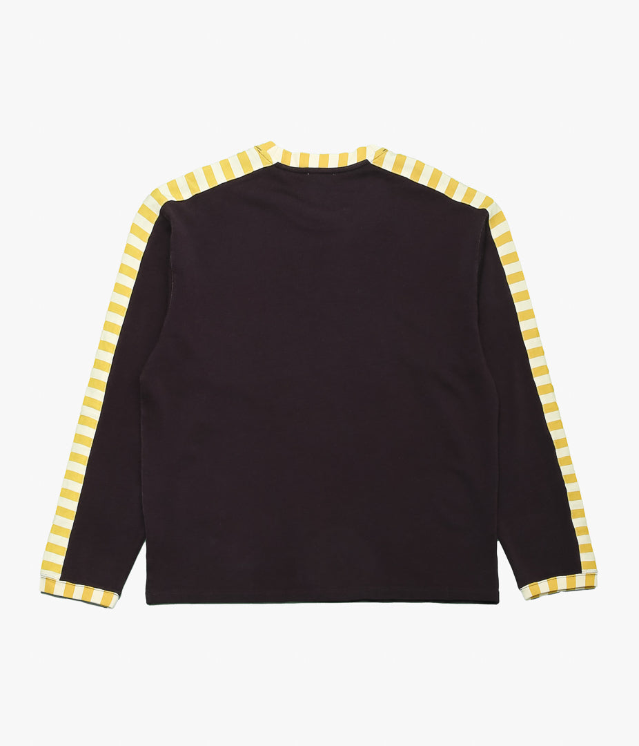 BODE ''MEDALIST APPLIQUE LONG SLEEVE TEE'' (BROWN BLACK