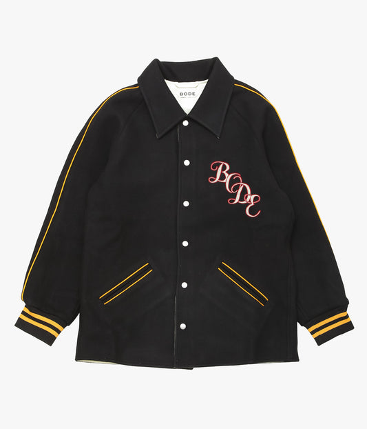 BODE ''MONOGRAM SNAP REVERSIBLE JACKET'' (BLACK MULTI)