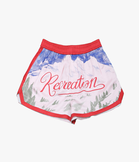 BODE ''POSTCARD GYM SHORTS'' (PINK MULTI)
