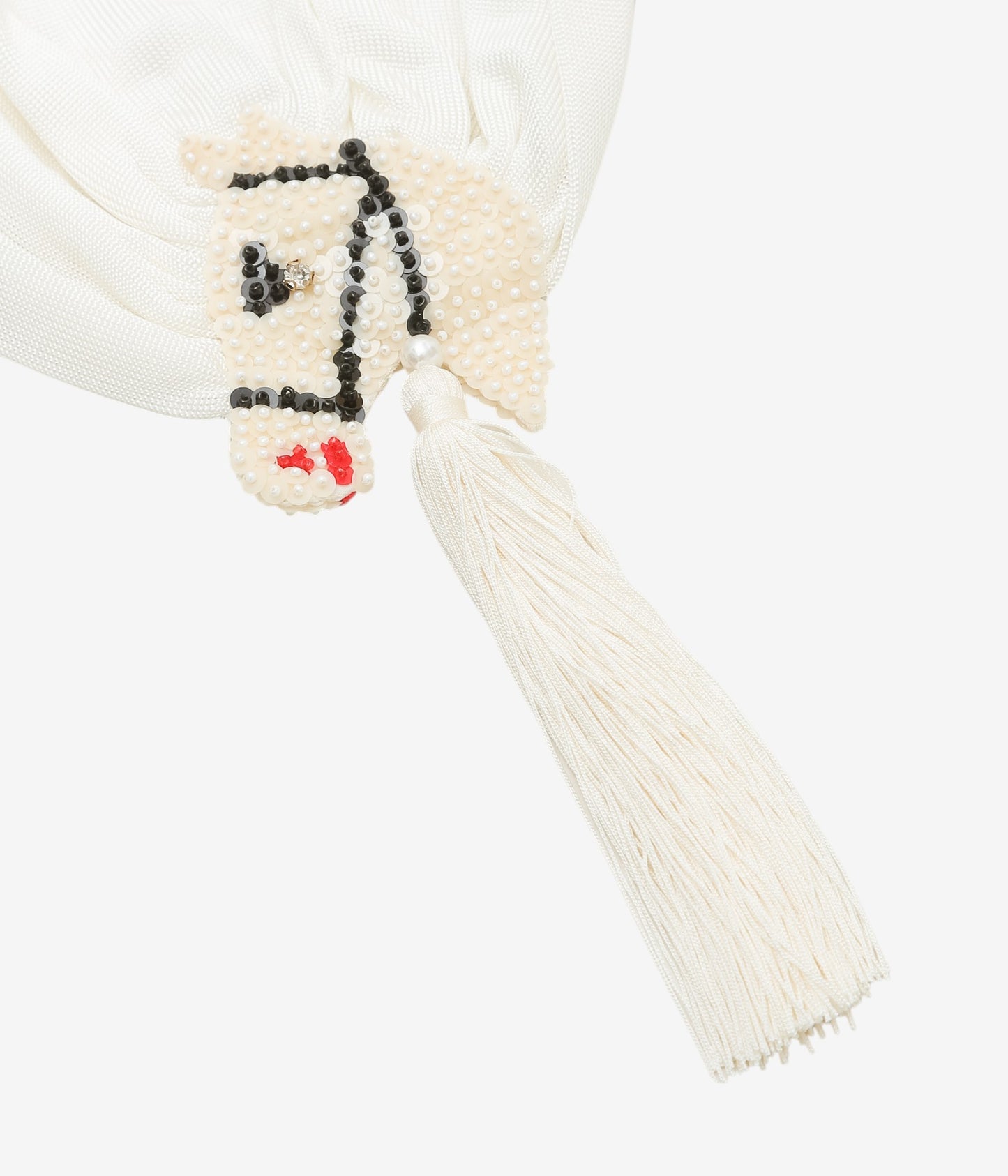 BODE 'SEQUIN PONY SCARF' (크림)
