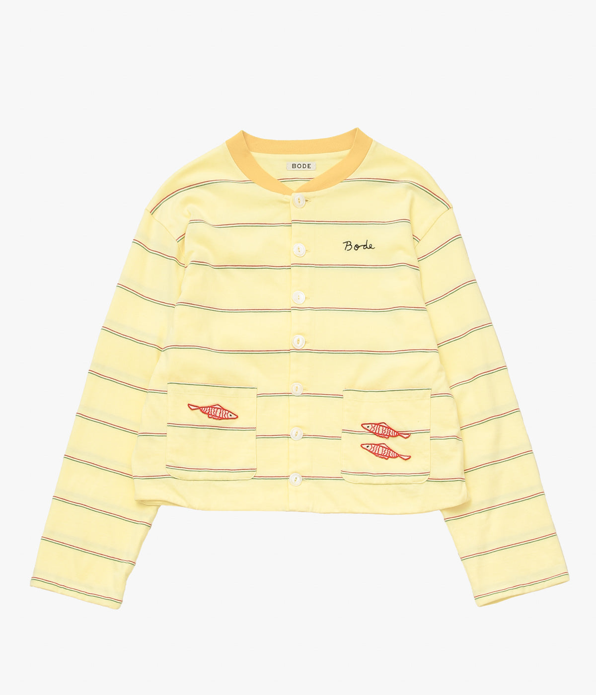 BODE "SUMMERTIME STRIPE CARDIGAN" (YELLOW MULTI)