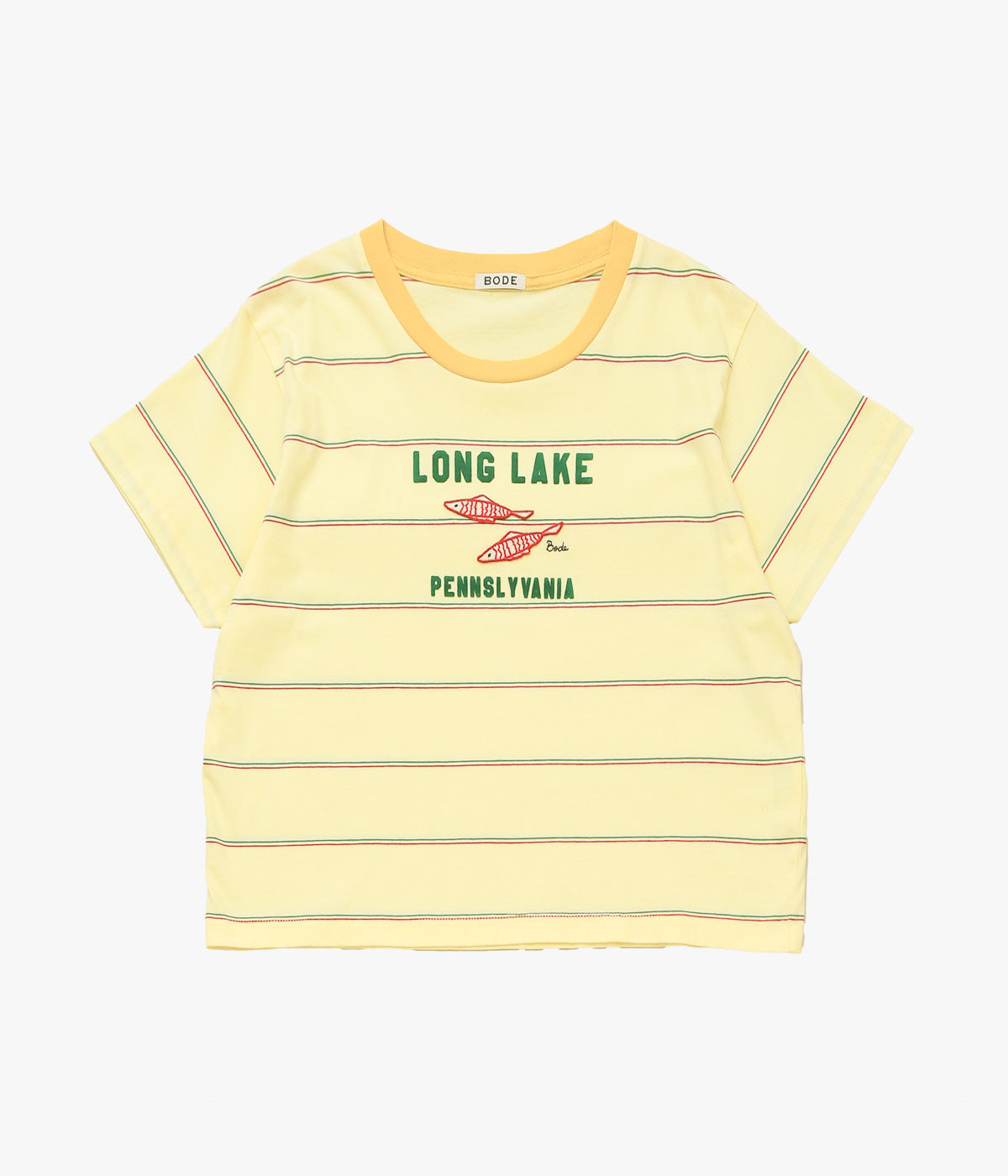 BODE ''SUMMERTIME STRIPE TEE'' (YELLOW MULTI)