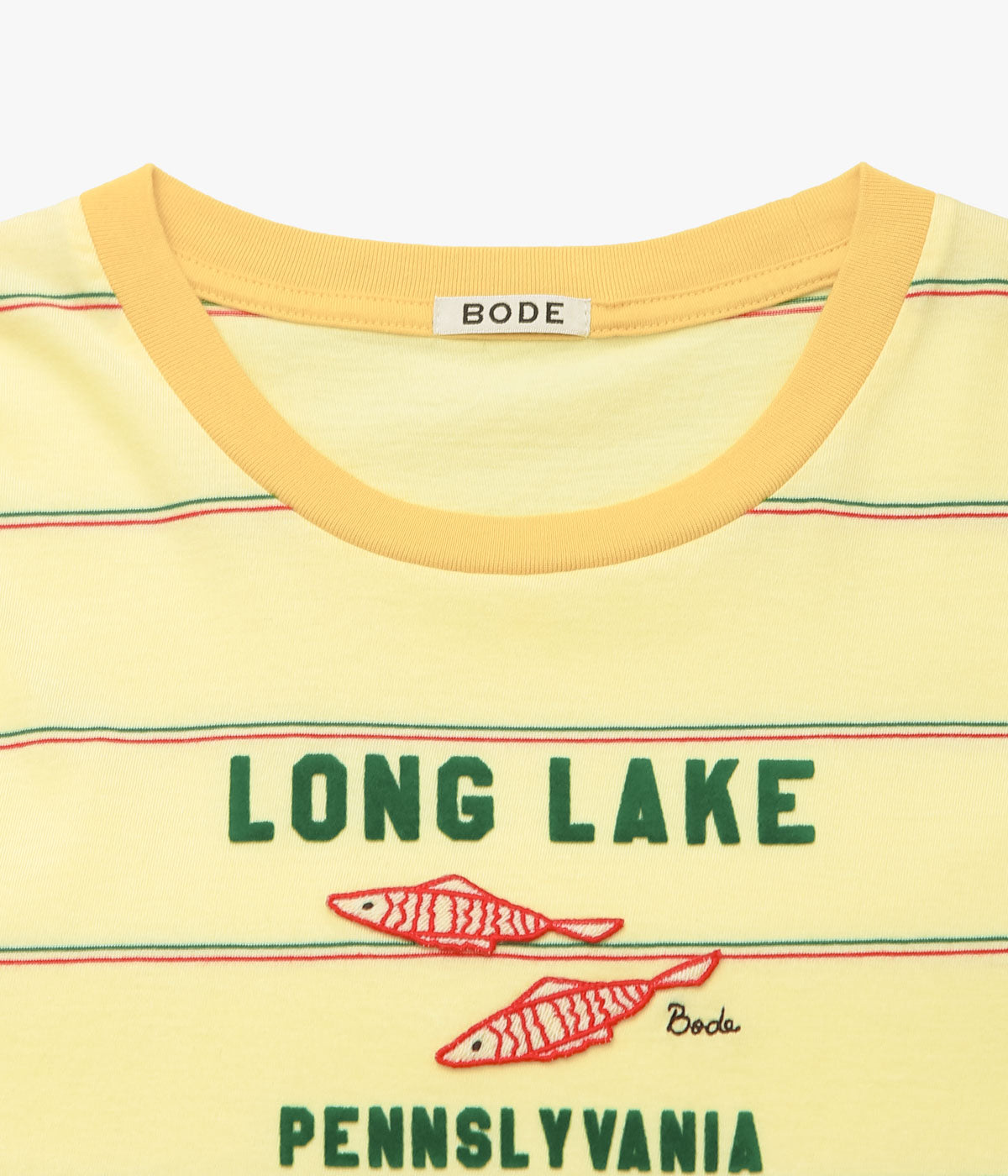 BODE ''SUMMERTIME STRIPE TEE'' (YELLOW MULTI)