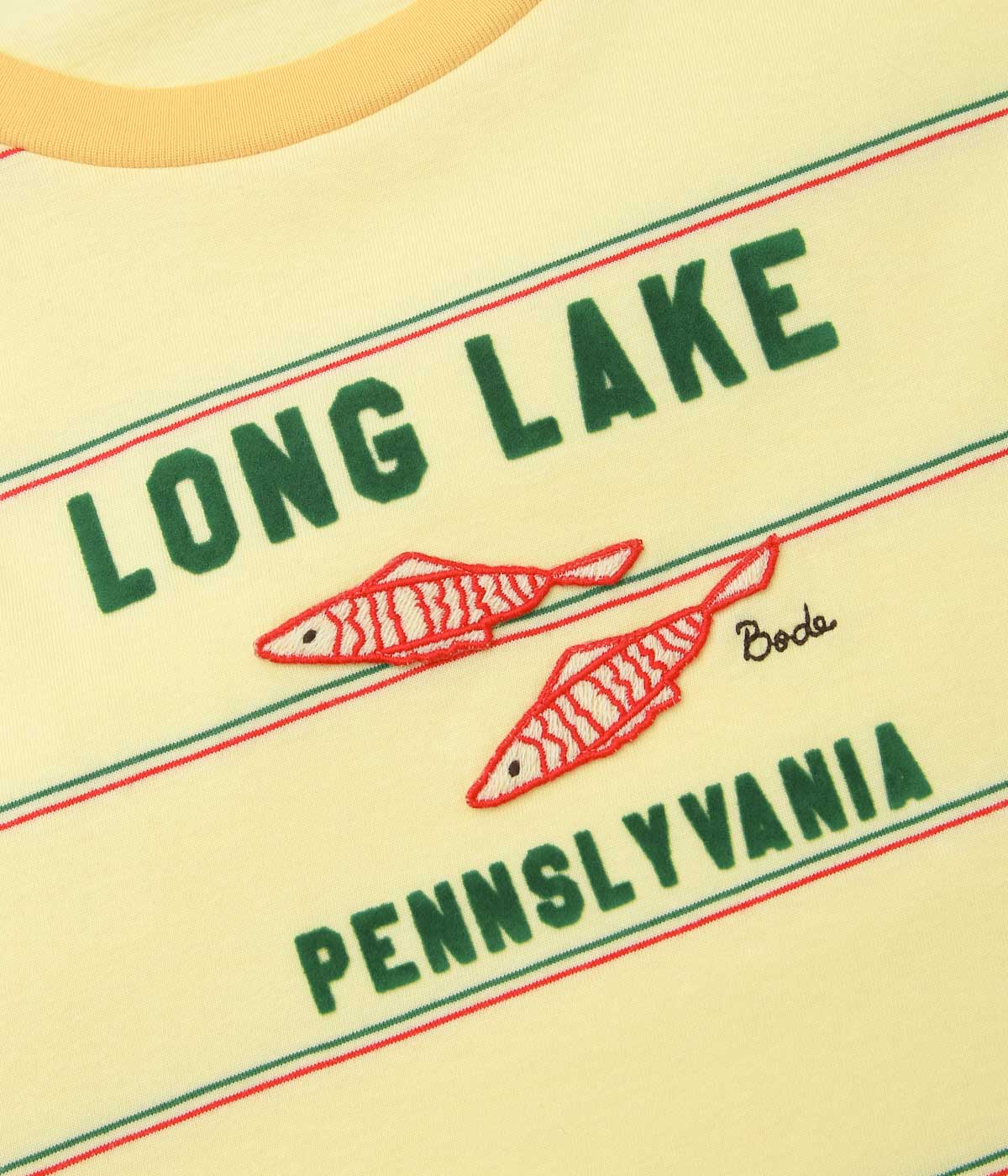 BODE ''SUMMERTIME STRIPE TEE'' (YELLOW MULTI)
