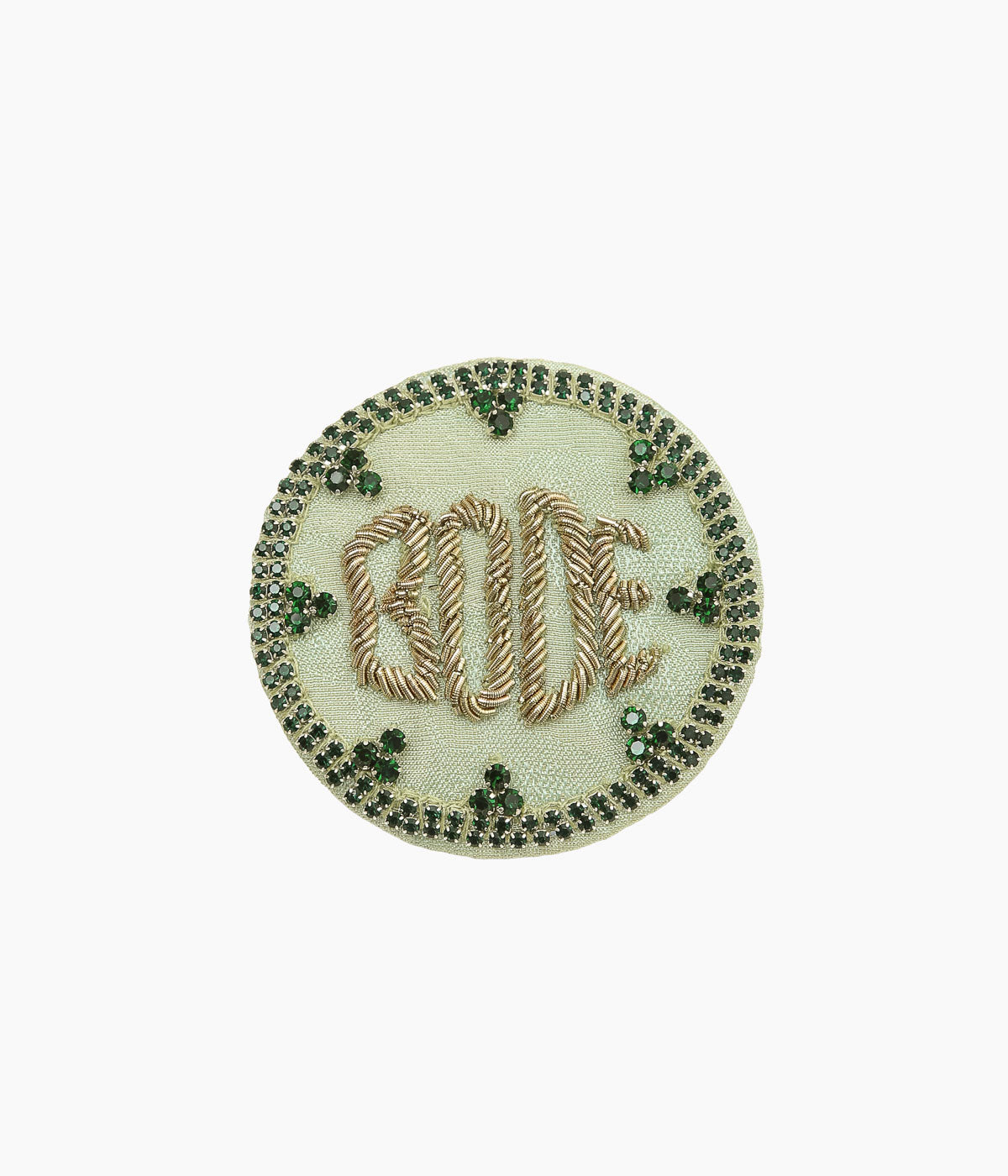 BODE ''WILLOW BROOCH'' (GREEN)