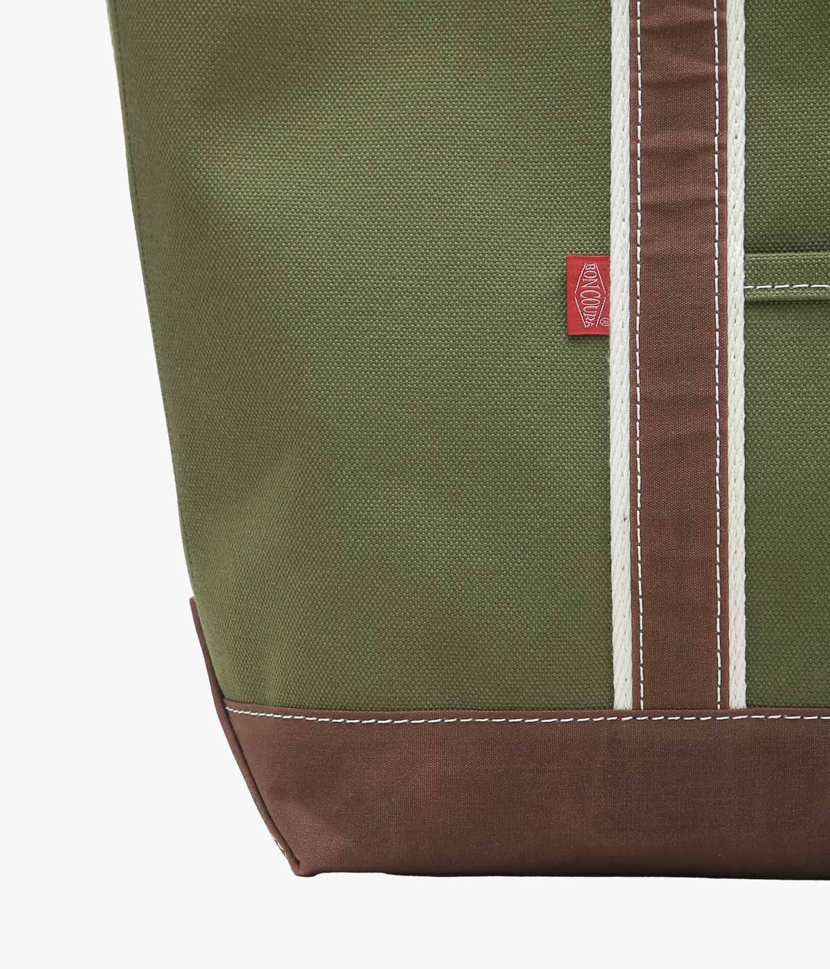 BONCOURA "BOAT TOTE ARMY" (OLIVE DUCK x PARAFFIN BROWN DUCK)