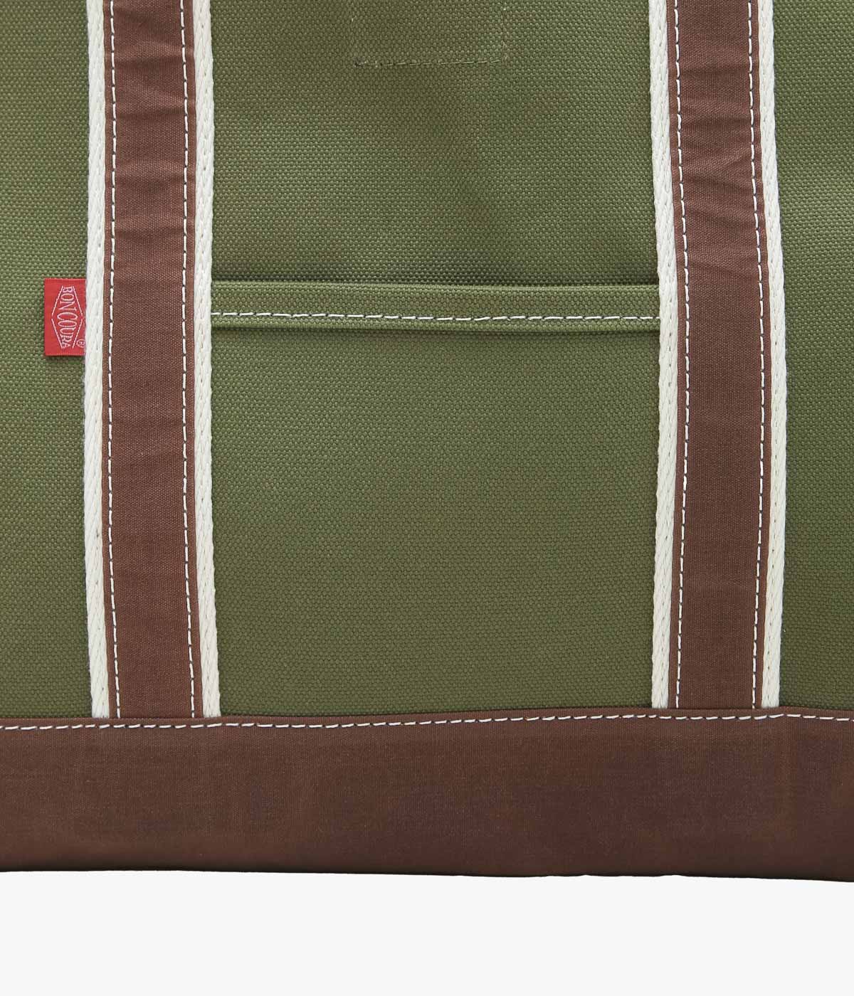 BONCOURA "BOAT TOTE ARMY" (OLIVE DUCK x PARAFFIN BROWN DUCK)