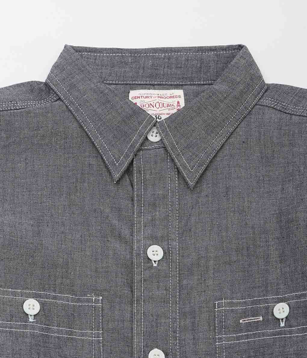 BONCOURA ''シャンブレワークシャツ'' (CHAMBRAY)