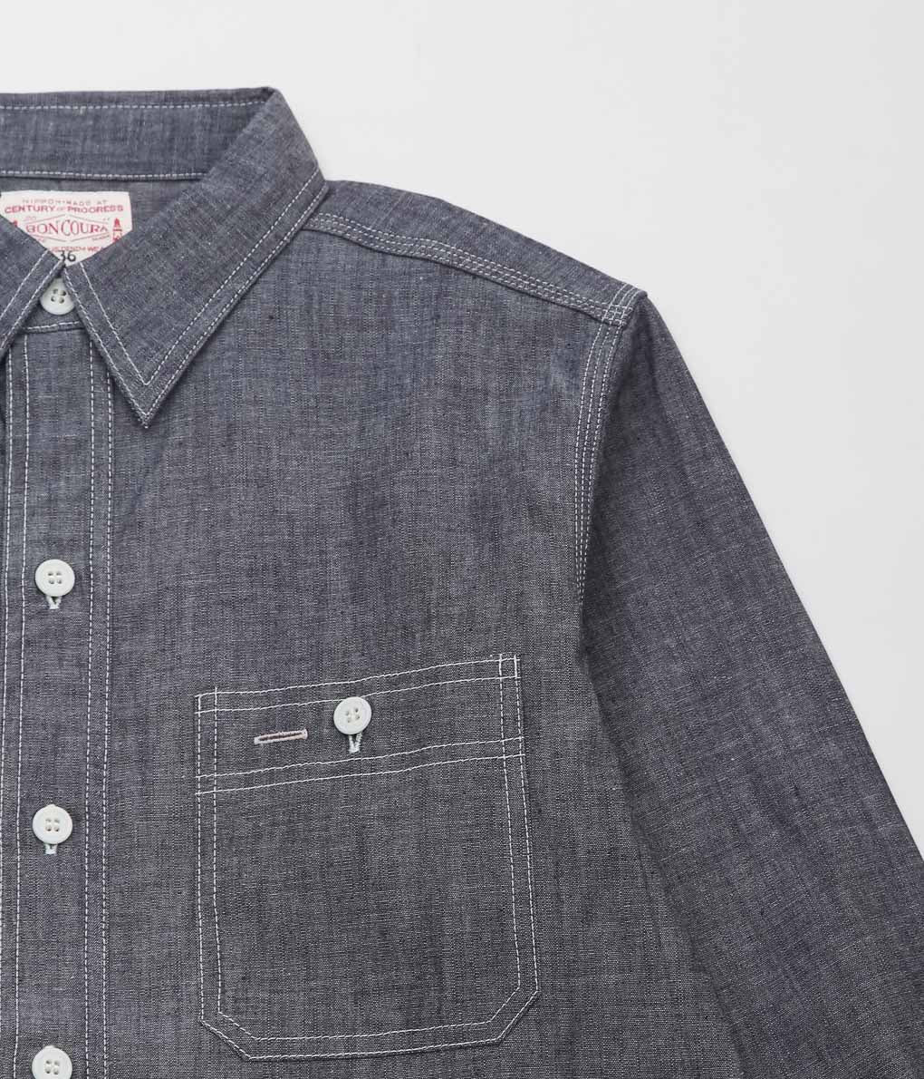 BONCOURA ''シャンブレワークシャツ'' (CHAMBRAY)