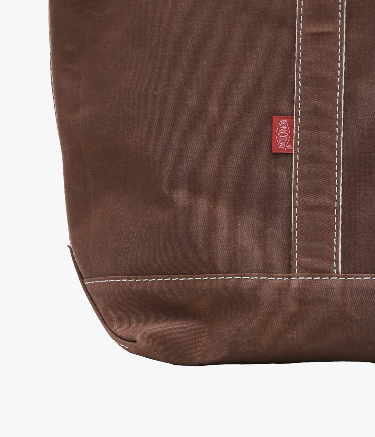 BONCOURA ''POCKET BOAT TOTE'' (ARMY OLIVE DUCK×PARAFFIN BROWN DUCK)
