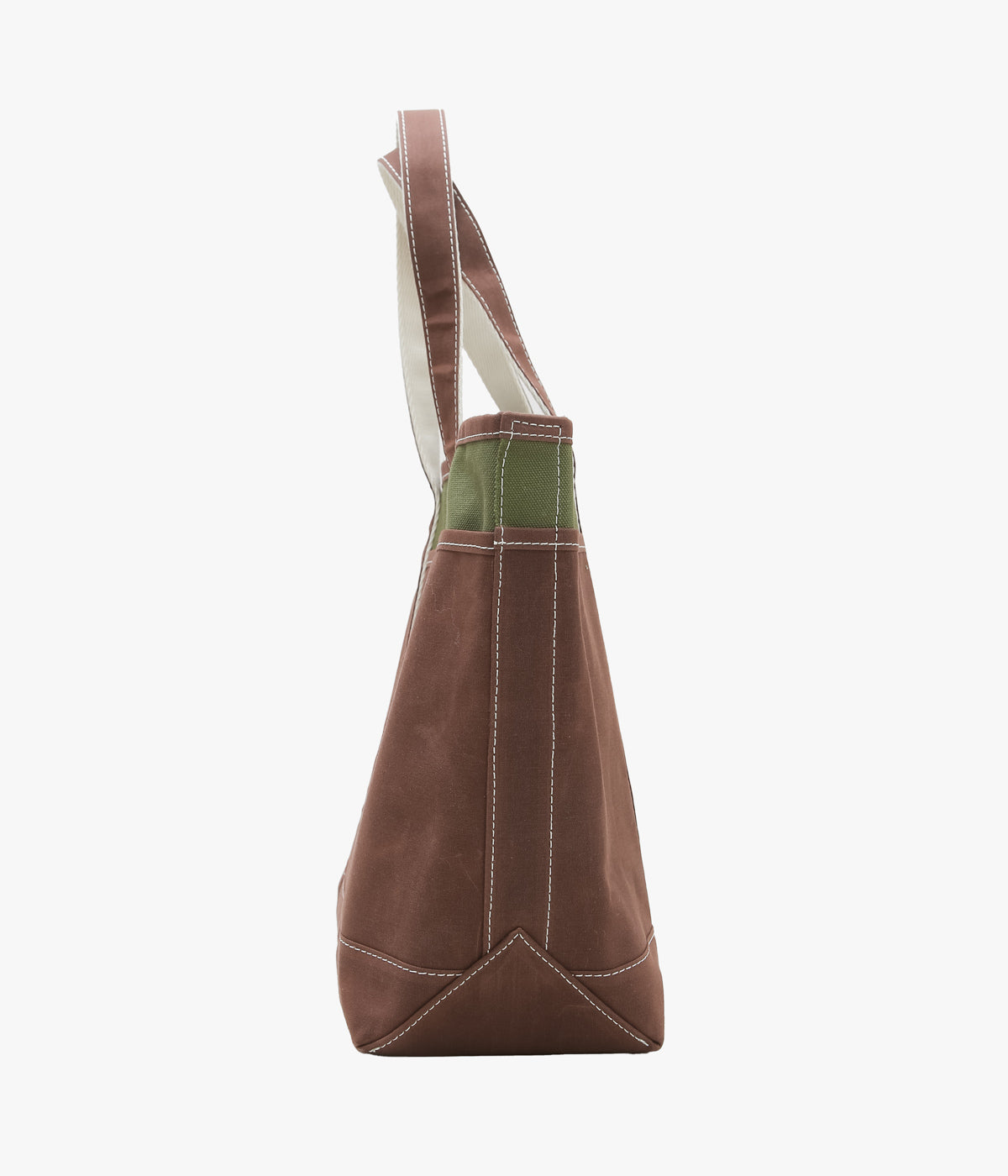 BONCOURA ''POCKET BOAT TOTE'' (ARMY OLIVE DUCK×PARAFFIN BROWN DUCK)