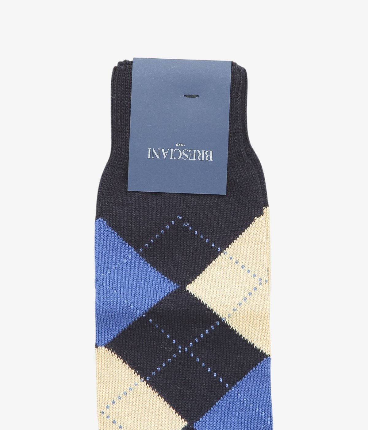 BRESCIANI ''ARGYLE'' (NAVY/BLUE/IVORY)